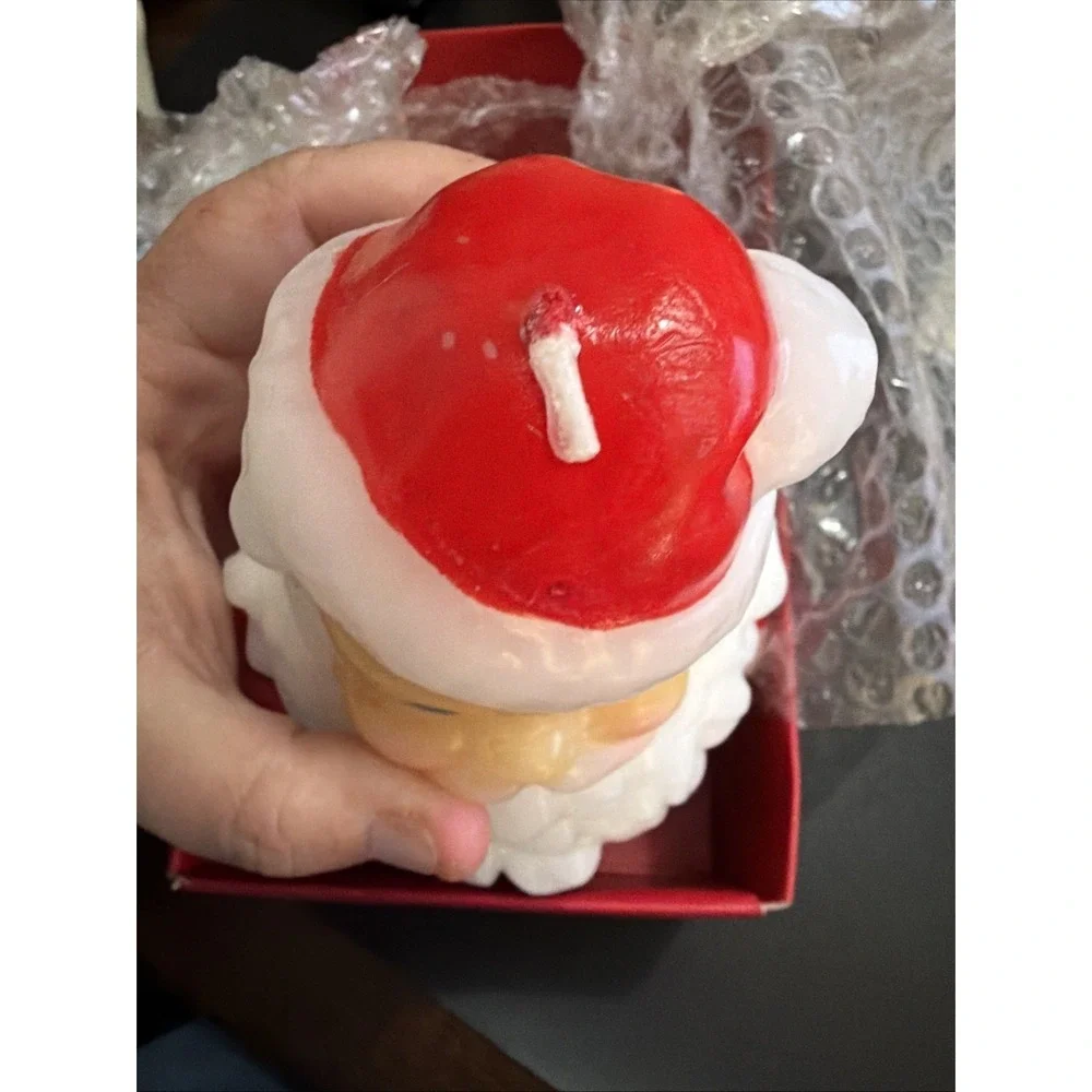 Two's Company Santa Clause Holiday Candle Figure Candle